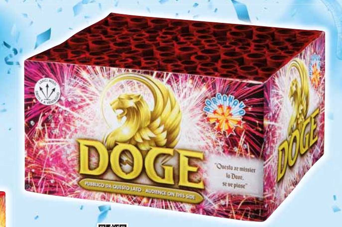 ART 954B DOGE - 106 LANCI - 1 minuto e 10 secondi - CALIBRI ASSORTITI - LINEA GOLD